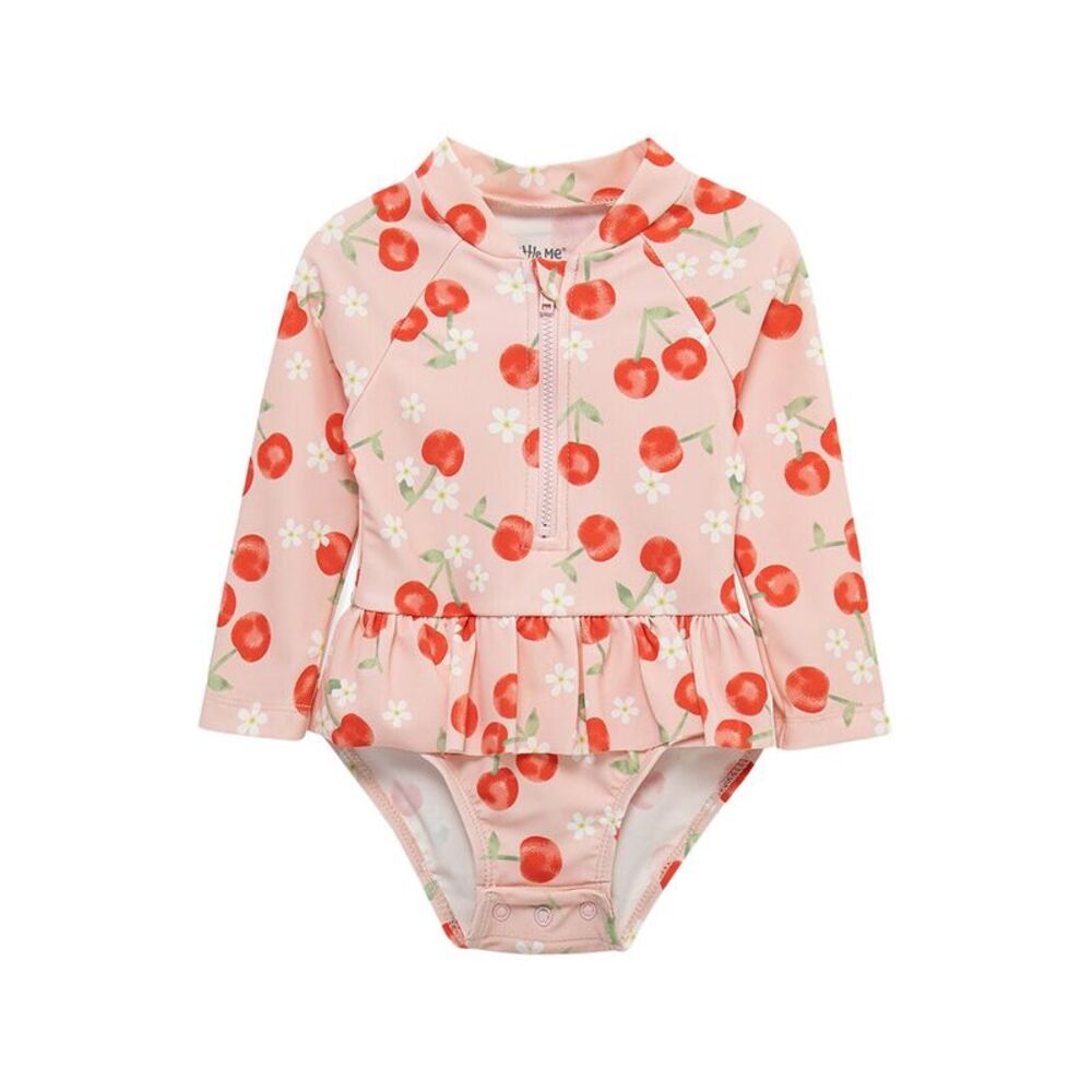 Little Me Girls  Cherry One-Piece Rashguard